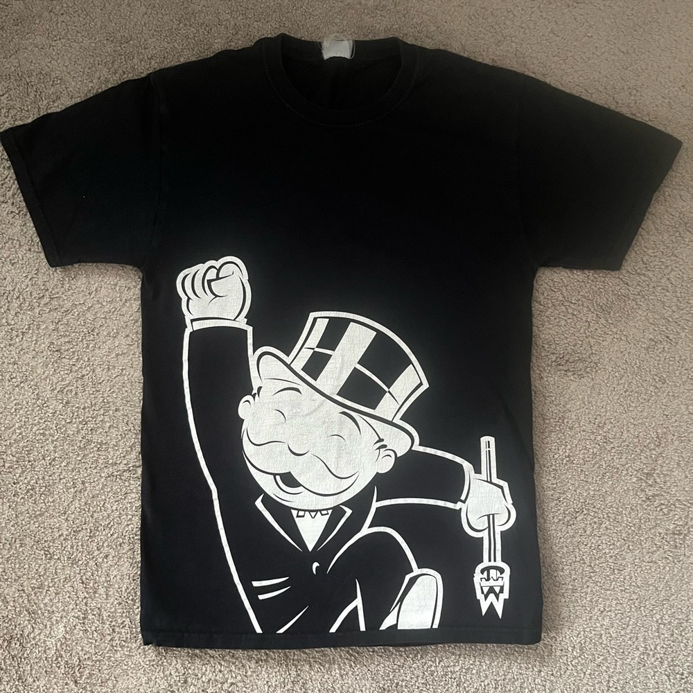 Monopoly Shirt w/ Uncle Pennybags on it